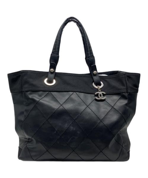 CHANEL（シャネル）CHANEL (シャネル) パリビアリッツ MMトートバッグ ブラックの古着・服飾アイテム