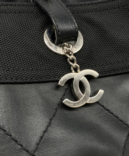 CHANEL（シャネル）CHANEL (シャネル) パリビアリッツ MMトートバッグ ブラックの古着・服飾アイテム