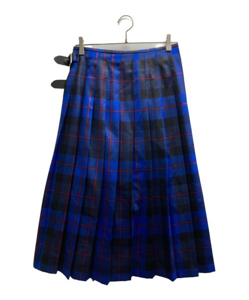 O'NEIL OF DUBLIN（オニールオブダブリン）O'NEIL OF DUBLIN (オニールオブダブリン) タータンチェックラップスカート ブルー サイズ:US 8の古着・服飾アイテム