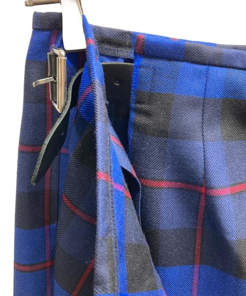 O'NEIL OF DUBLIN（オニールオブダブリン）O'NEIL OF DUBLIN (オニールオブダブリン) タータンチェックラップスカート ブルー サイズ:US 8の古着・服飾アイテム