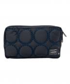 PORTER×mina perhonenポーター×ミナ ペルホネン）の古着「タンバリン ナイロン POUCH」｜ネイビー