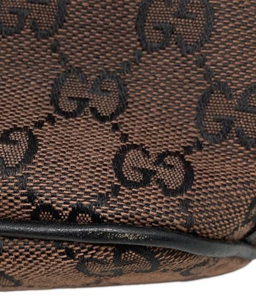 GUCCI（グッチ）GUCCI (グッチ) ハンドポーチ ブラウン・ブラックの古着・服飾アイテム