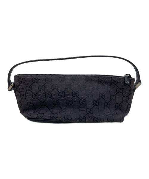 GUCCI（グッチ）GUCCI (グッチ) GGキャンバスハンドバッグ ブラックの古着・服飾アイテム