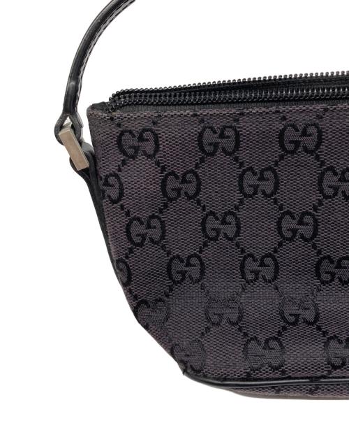 GUCCI（グッチ）GUCCI (グッチ) GGキャンバスハンドバッグ ブラックの古着・服飾アイテム