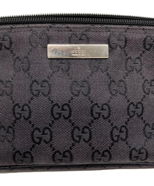 GUCCI（グッチ）GUCCI (グッチ) GGキャンバスハンドバッグ ブラックの古着・服飾アイテム