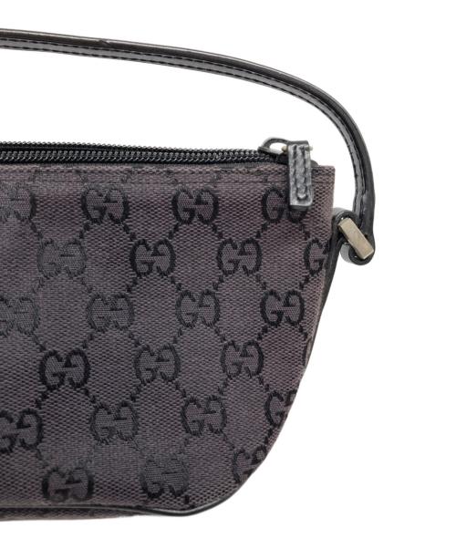 GUCCI（グッチ）GUCCI (グッチ) GGキャンバスハンドバッグ ブラックの古着・服飾アイテム