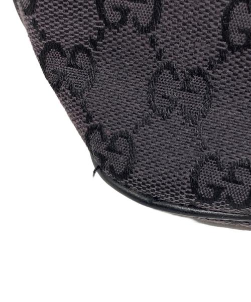 GUCCI（グッチ）GUCCI (グッチ) GGキャンバスハンドバッグ ブラックの古着・服飾アイテム