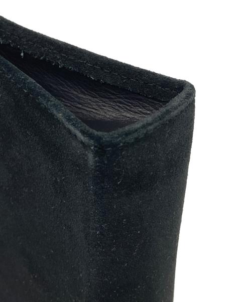 CELINE（セリーヌ）CELINE (セリーヌ) スウェードレザーポーチ ブラックの古着・服飾アイテム