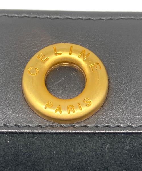 CELINE（セリーヌ）CELINE (セリーヌ) スウェードレザーポーチ ブラックの古着・服飾アイテム