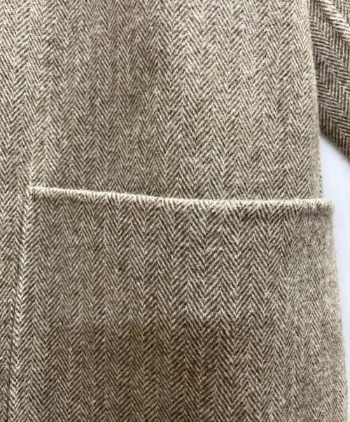 GALERIE VIE（ギャルリーヴィー）GALERIE VIE (ギャルリーヴィー) ウールダブルフェイス フーデッドコート ベージュ サイズ:36の古着・服飾アイテム