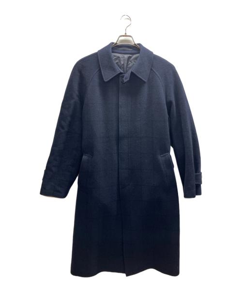 BROOKS BROTHERS（ブルックスブラザーズ）BROOKS BROTHERS (ブルックスブラザーズ) ステンカラーウールロングコート ネイビー サイズ:Mの古着・服飾アイテム