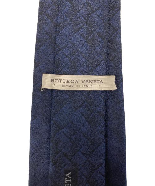 BOTTEGA VENETA（ボッテガベネタ）BOTTEGA VENETA (ボッテガベネタ) イントレチャートネクタイ ネイビー サイズ:記載なしの古着・服飾アイテム