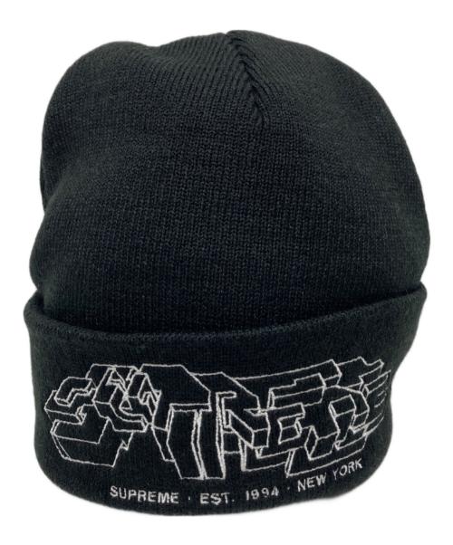 SUPREME（シュプリーム）Supreme (シュプリーム) Delta logo beanie ブラックの古着・服飾アイテム