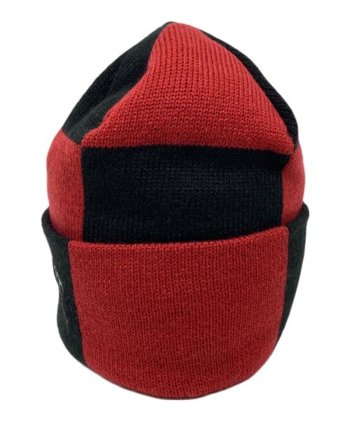 SUPREME（シュプリーム）Supreme (シュプリーム) Checkerboard Beanie レッド×ブラックの古着・服飾アイテム