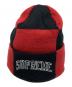 Supreme（シュプリーム）の古着「Checkerboard Beanie」｜レッド×ブラック