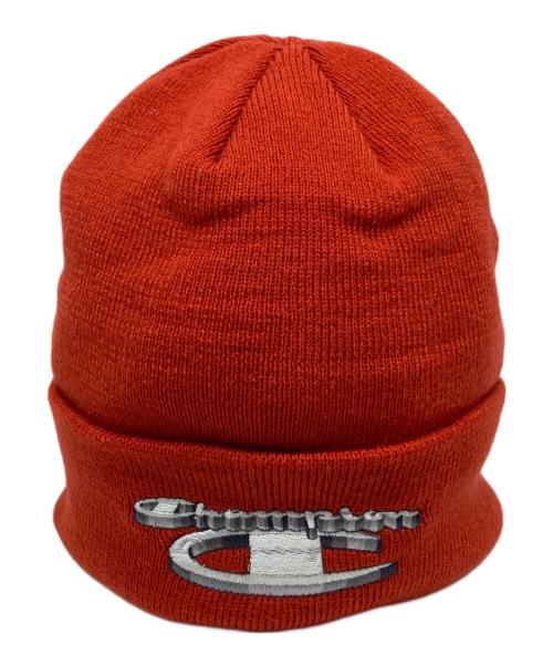 SUPREME（シュプリーム）Supreme (シュプリーム) Champion (チャンピオン) ニット帽 オレンジの古着・服飾アイテム