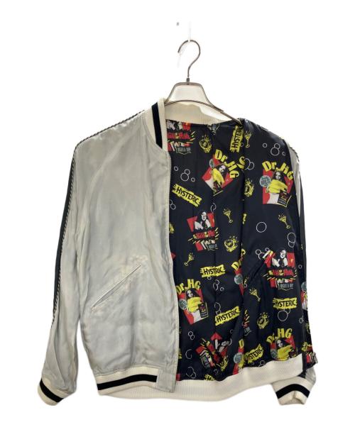 Hysteric Glamour（ヒステリックグラマー）Hysteric Glamour (ヒステリックグラマー) リバーシブルスカジャン グレー×ブラック サイズ:Mの古着・服飾アイテム