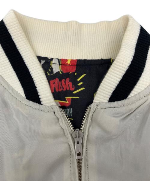 Hysteric Glamour（ヒステリックグラマー）Hysteric Glamour (ヒステリックグラマー) リバーシブルスカジャン グレー×ブラック サイズ:Mの古着・服飾アイテム