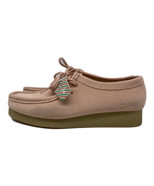 CLARKS（クラークス）CLARKS (クラークス) Wallabee EVO ピンク サイズ:24.5の古着・服飾アイテム