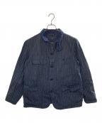 Engineered Garmentsエンジニアド ガーメンツ）の古着「coverall Jacket H.B. Gangster Stripe」｜ネイビー