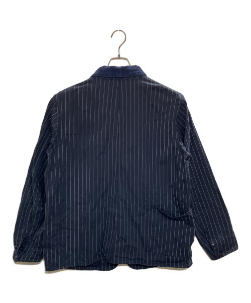 Engineered Garments（エンジニアド ガーメンツ）Engineered Garments (エンジニアド ガーメンツ) coverall Jacket H.B. Gangster Stripe ネイビー サイズ:Ⅿの古着・服飾アイテム