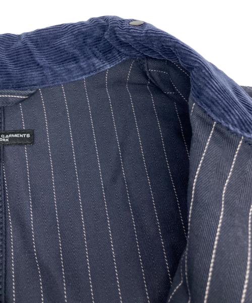 Engineered Garments（エンジニアド ガーメンツ）Engineered Garments (エンジニアド ガーメンツ) coverall Jacket H.B. Gangster Stripe ネイビー サイズ:Ⅿの古着・服飾アイテム