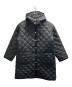 Traditional Weatherwear（トラディショナルウェザーウェア）の古着「フード レオパードミドルキルティングコート」｜ブラック