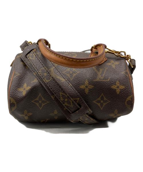 LOUIS VUITTON（ルイ ヴィトン）LOUIS VUITTON (ルイ ヴィトン) ミニスピーディ ハンドバッグ ブラウン×ベージュの古着・服飾アイテム