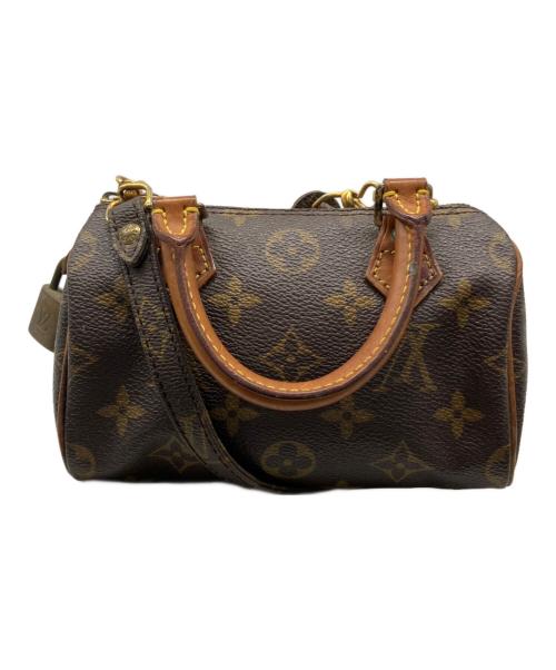 LOUIS VUITTON（ルイ ヴィトン）LOUIS VUITTON (ルイ ヴィトン) ミニスピーディ ハンドバッグ ブラウン×ベージュの古着・服飾アイテム