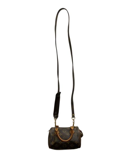 LOUIS VUITTON（ルイ ヴィトン）LOUIS VUITTON (ルイ ヴィトン) ミニスピーディ ハンドバッグ ブラウン×ベージュの古着・服飾アイテム