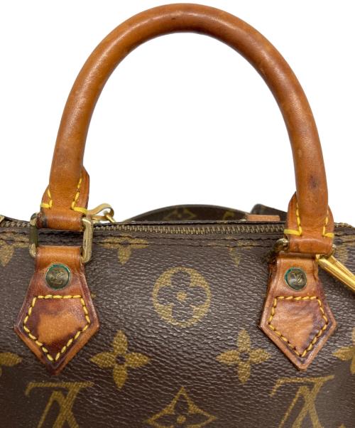 LOUIS VUITTON（ルイ ヴィトン）LOUIS VUITTON (ルイ ヴィトン) ミニスピーディ ハンドバッグ ブラウン×ベージュの古着・服飾アイテム