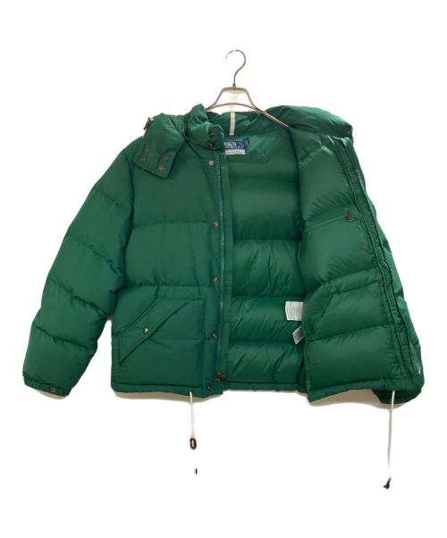 POLO RALPH LAUREN（ポロ・ラルフローレン）POLO RALPH LAUREN (ポロ・ラルフローレン) Ron Herman (ロンハーマン) 袖ポニーダウンジャケット グリーン サイズ:Lの古着・服飾アイテム