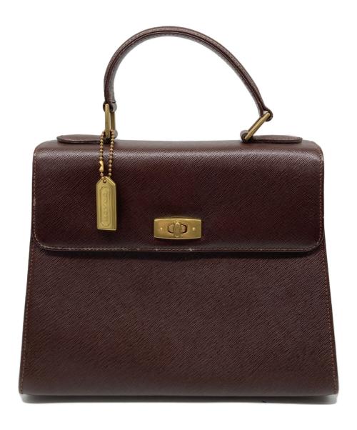 COACH（コーチ）COACH (コーチ) Handbag Turnlock ブラウンの古着・服飾アイテム