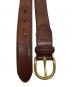POLO RALPH LAUREN (ポロ・ラルフローレン) レザーベルト ブラウン：6000円