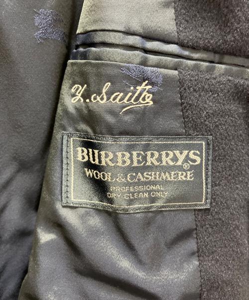 Burberry's（バーバリーズ）Burberry's (バーバリーズ) ウールカシミヤコート ネイビー サイズ:表記なしの古着・服飾アイテム