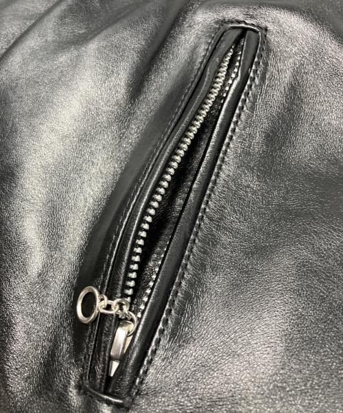 Schott（ショット）Schott (ショット) ダブルブレスト ライダース ジャケット ブラック サイズ:Ⅿの古着・服飾アイテム