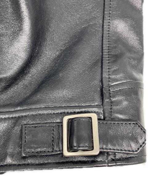 Schott（ショット）Schott (ショット) ダブルブレスト ライダース ジャケット ブラック サイズ:Ⅿの古着・服飾アイテム