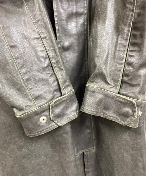 DIESEL（ディーゼル）DIESEL (ディーゼル) コーティングコート ブラック サイズ:Sの古着・服飾アイテム