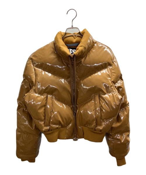 DIESEL（ディーゼル）DIESEL (ディーゼル) W-CREMA down bomber jacket ベージュ サイズ:Sの古着・服飾アイテム