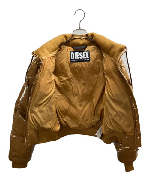 DIESEL（ディーゼル）DIESEL (ディーゼル) W-CREMA down bomber jacket ベージュ サイズ:Sの古着・服飾アイテム
