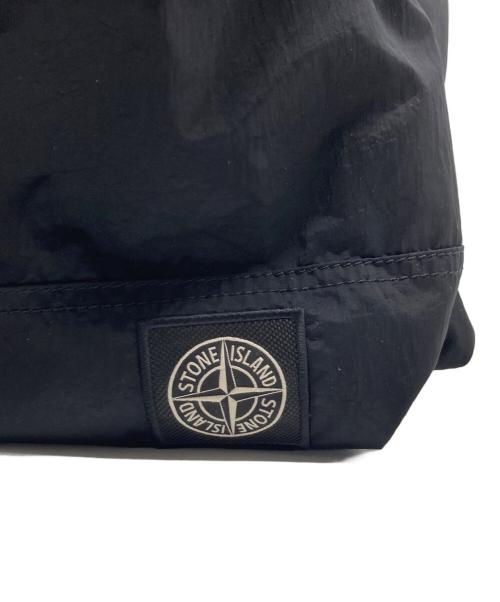 STONE ISLAND（ストーンアイランド）STONE ISLAND (ストーンアイランド) coated nylon metal backpack ブラックの古着・服飾アイテム