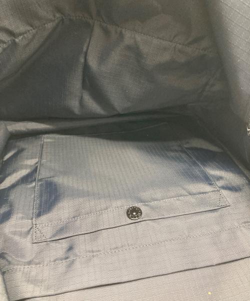 STONE ISLAND（ストーンアイランド）STONE ISLAND (ストーンアイランド) coated nylon metal backpack ブラックの古着・服飾アイテム