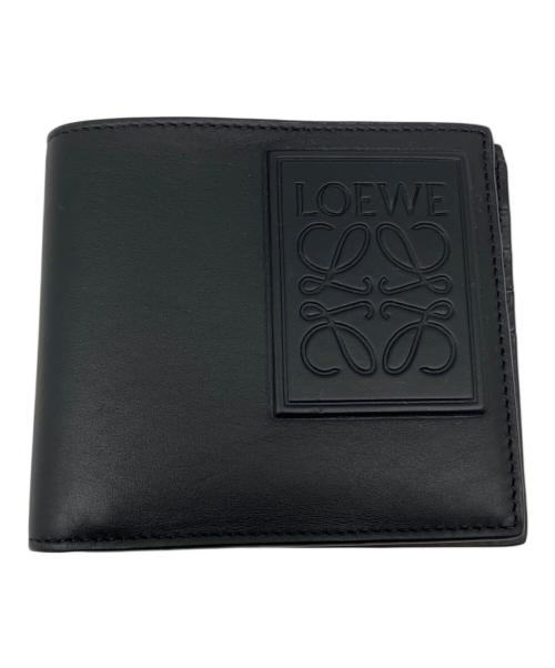 LOEWE（ロエベ）LOEWE (ロエベ) パッチ バイフォールド ウォレット ブラックの古着・服飾アイテム