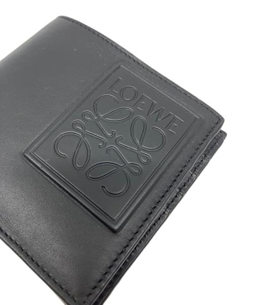 LOEWE（ロエベ）LOEWE (ロエベ) パッチ バイフォールド ウォレット ブラックの古着・服飾アイテム
