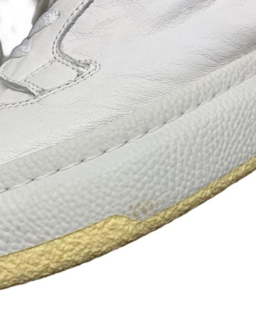 MM6 Maison Margiela（エムエムシックスメゾンマルジェラ）MM6 Maison Margiela (エムエムシックスメゾンマルジェラ) ハイカットレザースニーカー ホワイト サイズ:42の古着・服飾アイテム