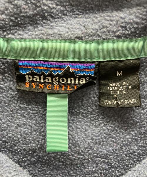 Patagonia（パタゴニア）Patagonia (パタゴニア) シンチラスナップT ブルー サイズ:Mの古着・服飾アイテム