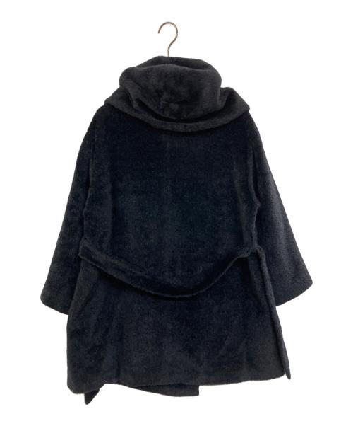 Max Mara Studio（マックスマーラ ストゥディオ）Max Mara Studio (マックスマーラ ストゥディオ) アルパカフードコート ブラック サイズ:XLの古着・服飾アイテム