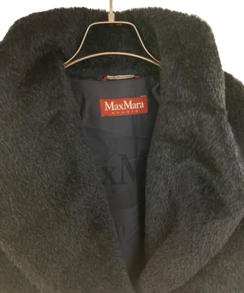 Max Mara Studio（マックスマーラ ストゥディオ）Max Mara Studio (マックスマーラ ストゥディオ) アルパカフードコート ブラック サイズ:XLの古着・服飾アイテム