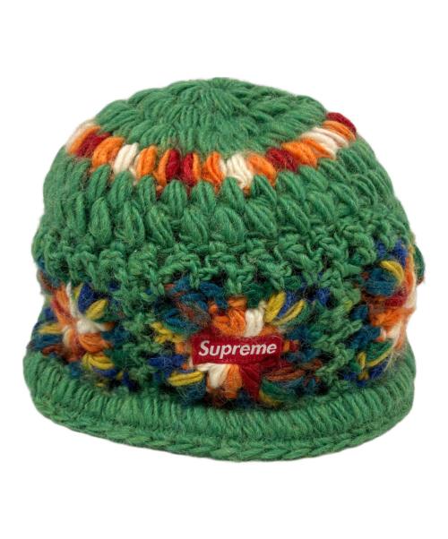SUPREME（シュプリーム）Supreme (シュプリーム) CROCHET BEANIE グリーンの古着・服飾アイテム