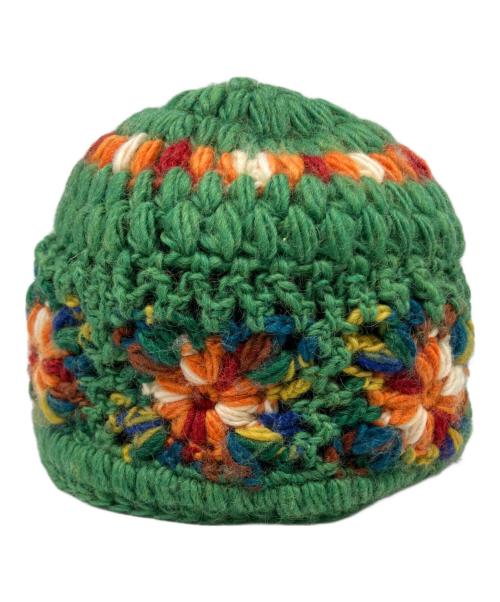 SUPREME（シュプリーム）Supreme (シュプリーム) CROCHET BEANIE グリーンの古着・服飾アイテム
